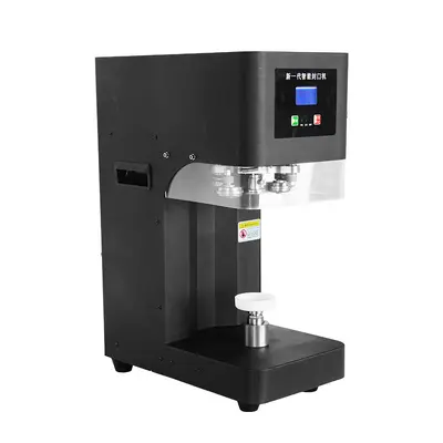 Vollautomatische Getränkedosenverschlussmaschine für gewerbliche Milchtee- und Getränkeanwendungen mit intelligenter Verschlussmaschine für Kunststoff-, Aluminium- und Weißblechdeckel