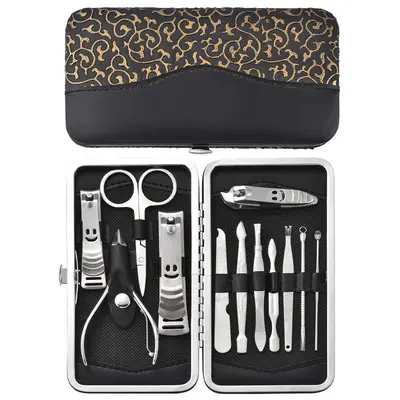 Set aus 12 Edelstahl-Nagelscheren, komplettes Maniküre- und Pediküre-Werkzeugset, Beauty-Set mit Nagelscheren und Nagelschereset - 8
