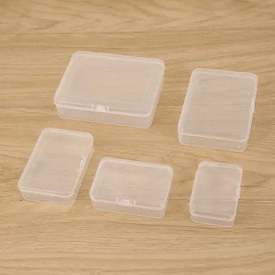 Rechteckige transparente Aufbewahrungsbox mit Deckel PP-Box transparente Kunststoffbox 150 mm Länge Großhandels-Verpackungsbox