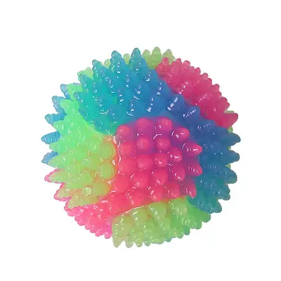 Light-Up Dog Ball Flexible Glow-in-the-Dark Interactive Toy - 8