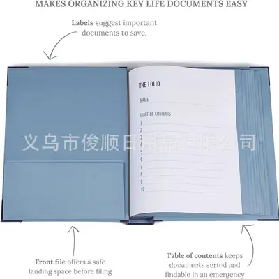 Manila Pocket File Document Organizer Folder