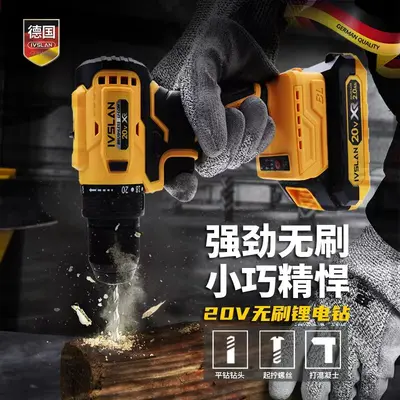 Lion brushless electric cordless drill screwdriver set rechargeable screwdriver dual speed 12V lithium electric drill wholesale impact drill