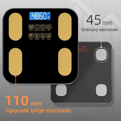 AI-Körperwaagen mit Körperfettmessung, wiederaufladbar, kleine hochpräzise Personenwaage mit intelligentem Gewicht BMI, elektronische Waage für den Hausgebrauch - 3