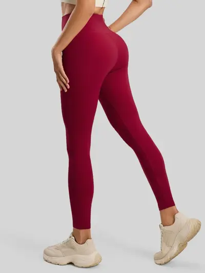 Women's Seamless Yoga Leggings with Back Pocket, Shaping Butt-Lift - 4