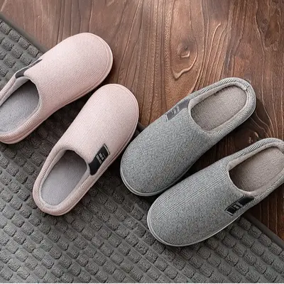 Winter Cotton Slippers, Thick Fluffy Sole, Sizes 46-51 - 4