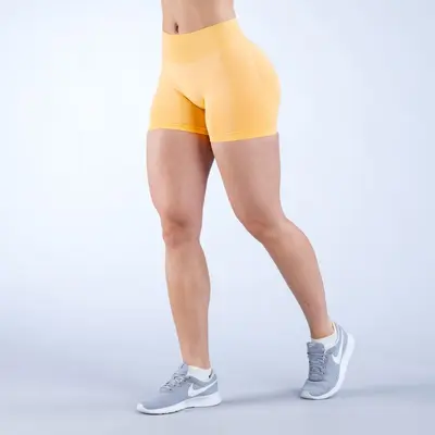 Jenny DF Replacement Cross-Border Popular Three-Piece Waist-Pleated Hip-Lifting Low-Waist Sports Seamless Three-Point Pants Yoga Shorts - 12