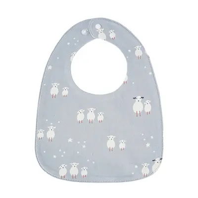 Baby waterproof bib U-shaped drool towel kids feeding bib infant pure cotton water-resistant saliva milk rice pocket
