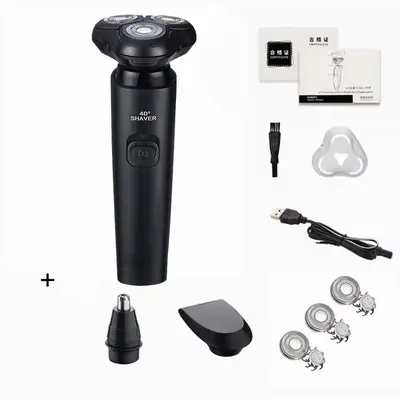 USB Rechargeable Electric Shaver with Smart Display, Waterproof - 8