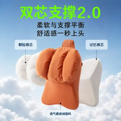 汽车头枕护颈枕四季通用记忆棉车载枕头颈枕通风透气汽车靠枕套装