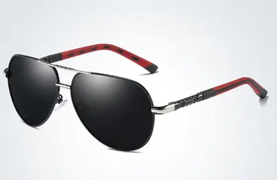 Men's Polarized Toad-Style Sunglasses with Spring Hinges, Model 8725 - 7