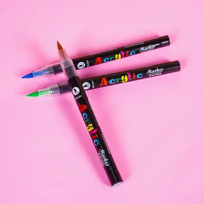 Grenzüberschreitender Bestseller Mini flüssiger Acrylmarker mit weicher Spitze, mischbar, Student, Kunstmalerei, DIY-Set