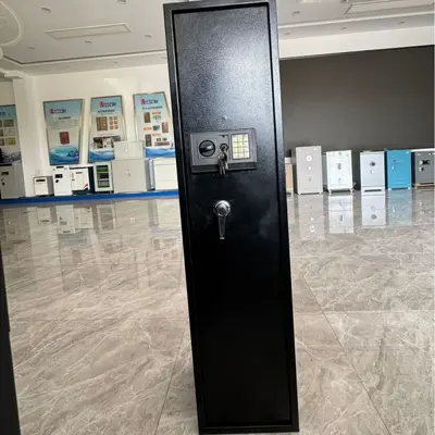Wall-Mounted Gun Cabinet with Hidden Electronic Combination Lock