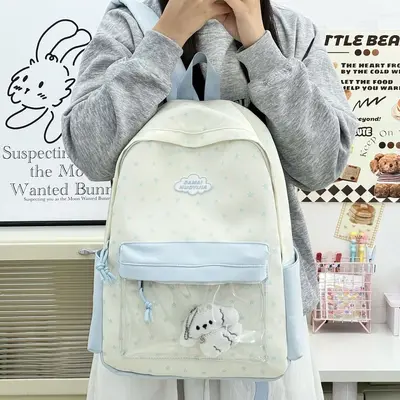 Süßer leichter Schulrucksack im japanischen Stil, großes Fassungsvermögen - 11