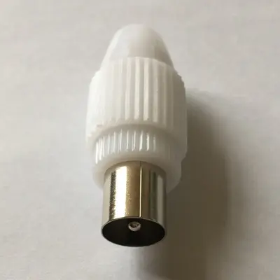TV erkek ve dişi kablolu TV ev yapımı anten kafası video RF kablo fişi bambu kafa konektörü hazır tedarik