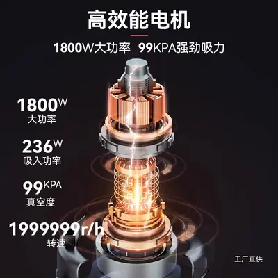 美菱吸尘器家用大吸力开荒美缝超强力功率洗车专用商用工业吸尘机