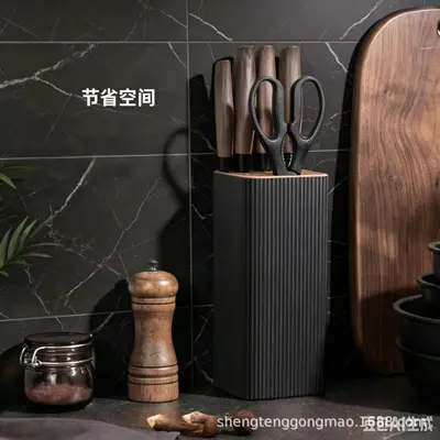 Kitchen Knife Set Stainless Steel Non-Stick 6-Piece Wood Handle - 4