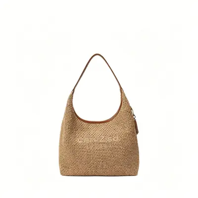 Women's Woven Tote Bag, Large Capacity, Underarm Style - 5