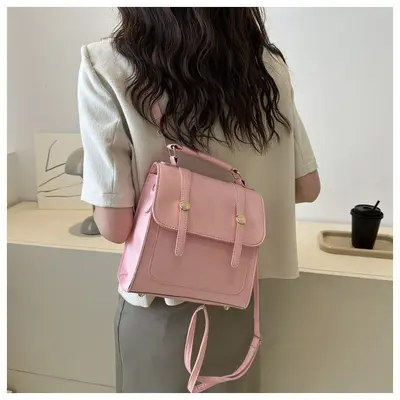 British Retro Women's Backpack, Multifunctional Student Schoolbag - 6