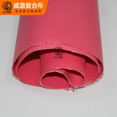 Rotes silikonbeschichtetes Glasfasergewebe 430+130G, hitzebeständig