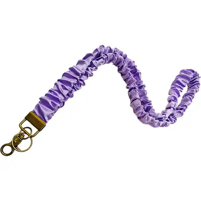 Large loop lanyard ID badge holder with metal buckle and long neck strap - 10