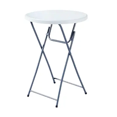 Foldable High-Leg Round Bar Table, Modern - 5