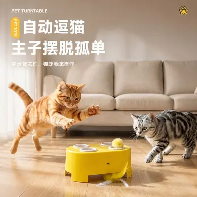 Electric Interactive Cat Cheese Magic Box Toy, Scratch-Resistant - 2