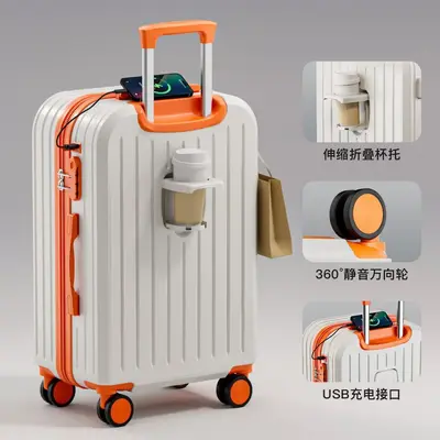 Trolley-Koffer mit Zahlenschloss, robust und langlebig - 6