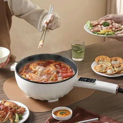 Multifunctional Electric Pot, Large Capacity, Non-Stick Electric Wok