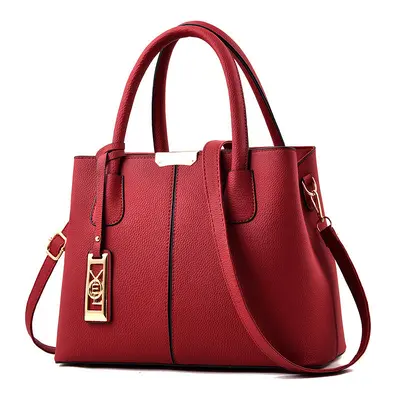 Women's Simple PU Leather Handbag, Single-Shoulder Crossbody, Large Capacity - 6