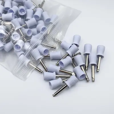 Dental Colorful Polishing Brush Polishing Cup Tooth Polishing Brush Nylon Polishing Brush Flat Head Brush Pointed Head Brush Polishing Tools - 12