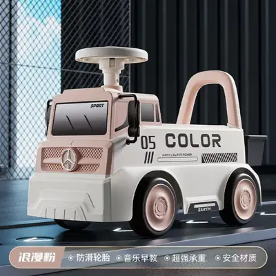 Ride-On Children's Excavator Engineering Vehicle with Slide - 12
