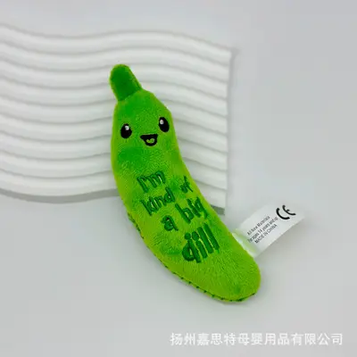 Плюшевая игрушка для кошек в виде огурца, жевательная игрушка, гаджет от скуки, креативный аксессуар для кошек