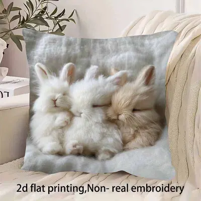 TEMU Hot-Selling Cat Plush Pillow Cover Cute Adorable Animal Cushion Bedroom Home Sofa Decorative Throw Pillow Cover Wholesale - 7