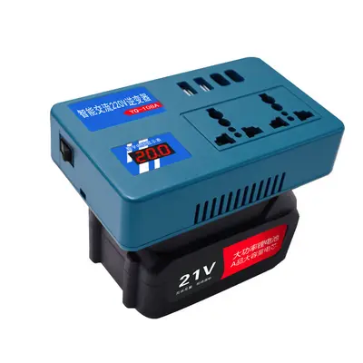Makita Uyumlu Lityum Pil İnvertör 21V'den 220V'a Akıllı Taşınabilir - 5