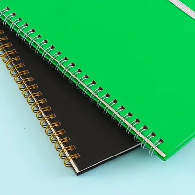 A5 Spiralli Not Defteri, Bağcıklı Minimalist Yaprak Defter, Öğrenci Günlüğü