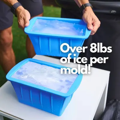 Verschließbare Grenzüberschreitende Neuware, wiederverwendbare extra große Silikon-Eiswürfelform, große Eiswürfel Silikon-Box