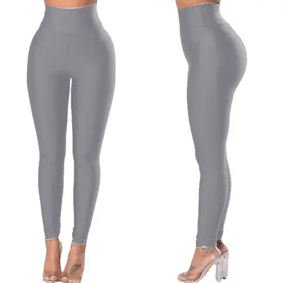 Damen-Sommerleggings mit hohem Bund und hoher Elastizität - 7