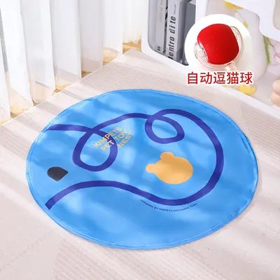 Electric Round Cat Teaser Ball with Hunting Cover, Self-Play Toy - 13