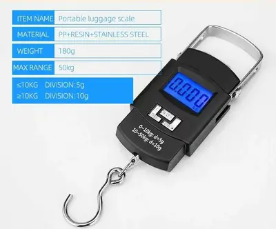 Wholesale digital scale gram scale portable hand bag scale A08 non-commercial food spring scale household luggage scale - 10