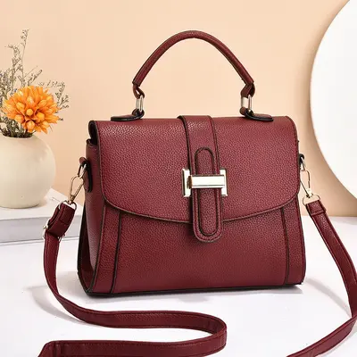 Women's Small Square Crossbody Bag, Elegant Single-Shoulder Style - 3