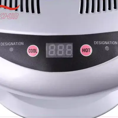 Nail polish dryer with dual hot and cold air function for hands and feet