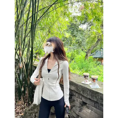 Lulu Original Define Yoga Wear Stand Collar Jacket Top Sports Yoga Same Style as Lulu - 11