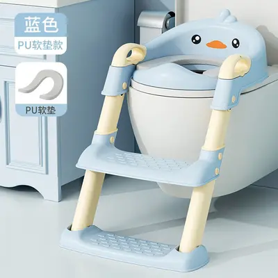 Kinder-WC-Treppenhocker mit Toilettensitzaufsatz - 9