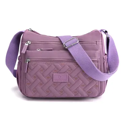 Lightweight Nylon Women's Crossbody Bag, Large Capacity, Multifunctional - 9