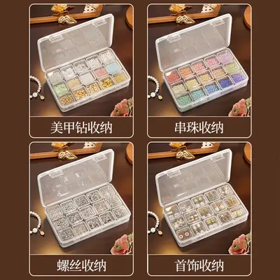 Takı saklama kutusu şeffaf mini küçük kutu - 4