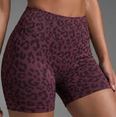 Dikişsiz 3D batik desenli üç çeyrek yoga taytı, yüksek bel kaldırıcı, leopar desen - 9
