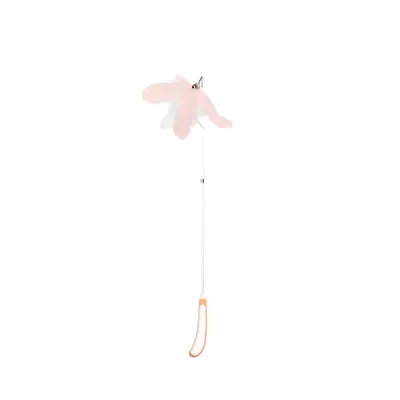 Retractable Cat Toy with Carbon Fiber Rod and Solid Wood Handle - 11