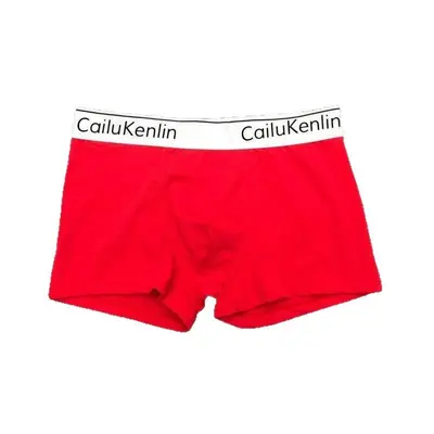 Herren-Boxershorts aus Baumwolle, weißer Rand, Modell N8