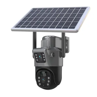 Gunball 4G güneş enerjili kamera, gece görüşlü çift lens