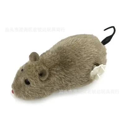 Wind-Up Plush Mouse, Cat and Dog Toy - 7